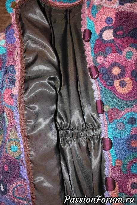 Пальто из шерстяной пряжи "Прованс"