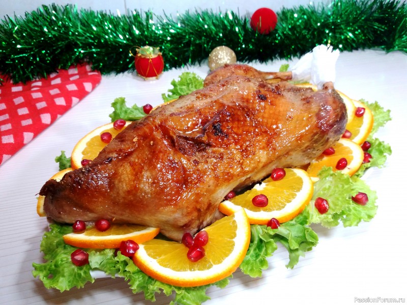 Вкуснейшая Запеченная утка в духовке с яблоками и айвой на Новый Год 2022.