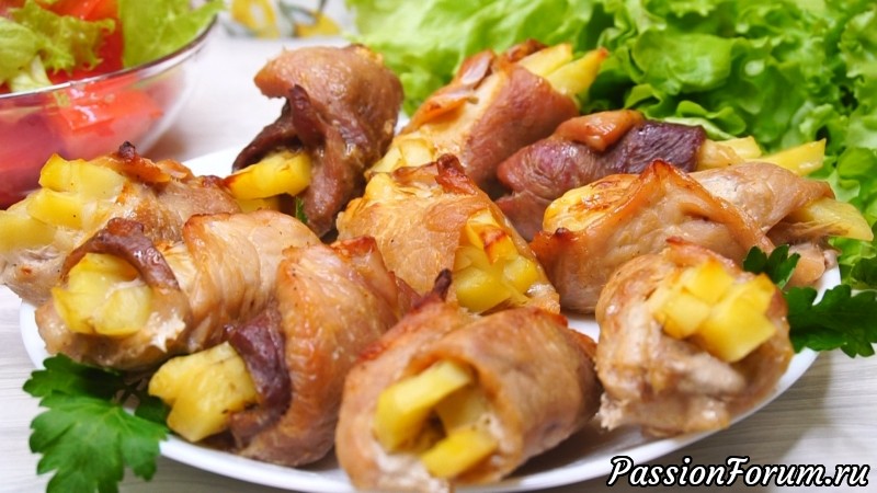 Мясные рулетики на один укус