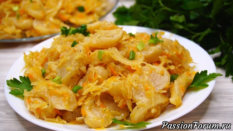 Ленивые Вареники с капустой