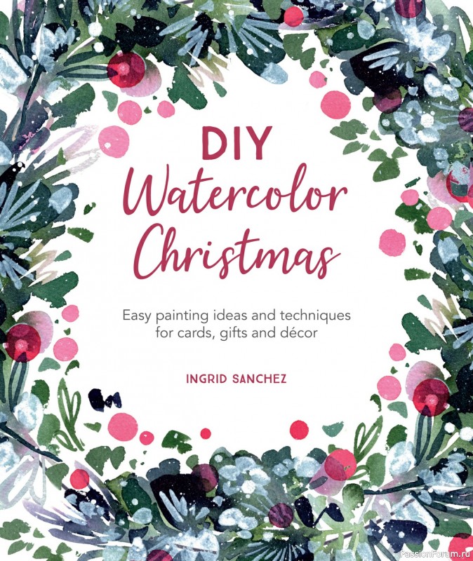 Книга "DIY Watercolor Christmas" 2021