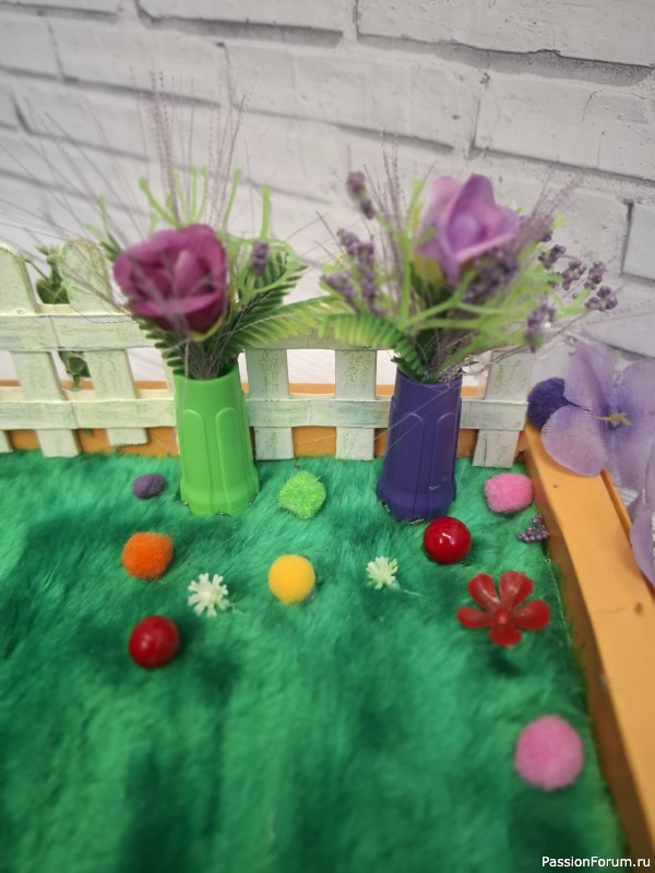 Домики для феи из картона Мой МК