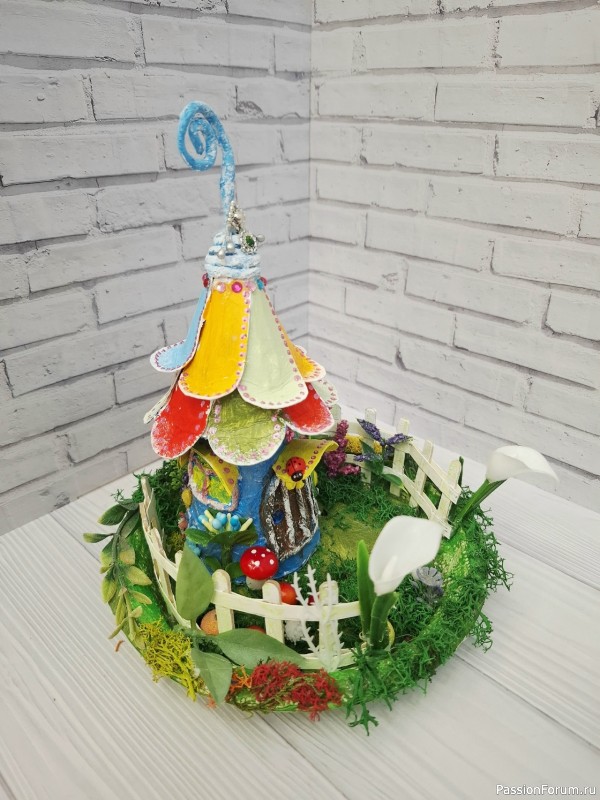 Домики для феи из картона Мой МК