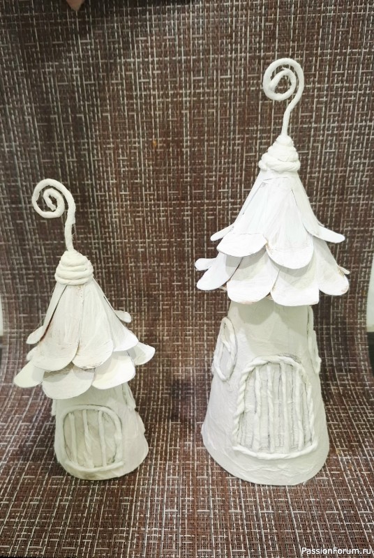 Домики для феи из картона Мой МК