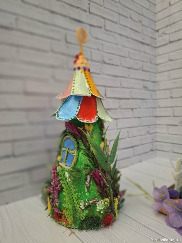 Домики для феи из картона Мой МК