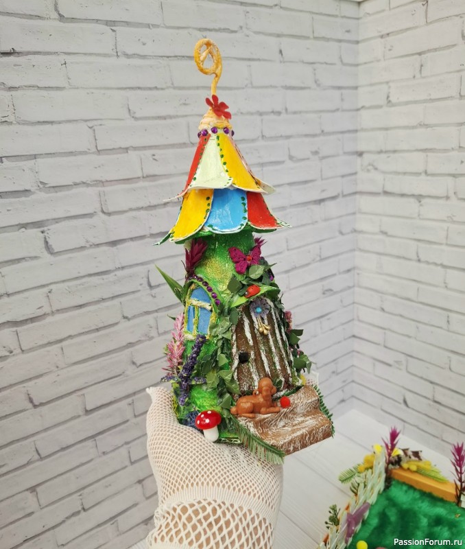 Домики для феи из картона Мой МК