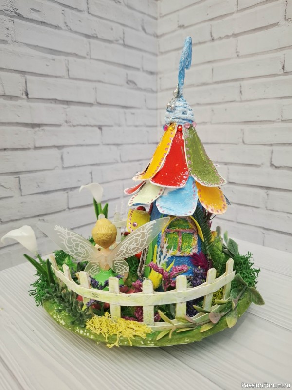 Домики для феи из картона Мой МК