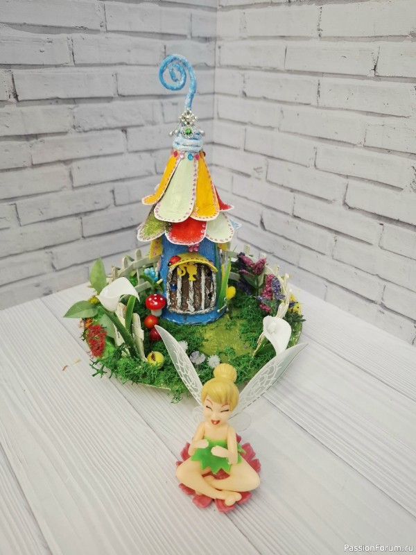 Домики для феи из картона Мой МК