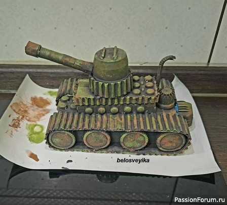 Поделка танк их картона. Мой МК