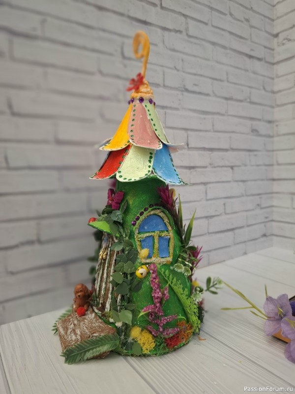 Домики для феи из картона Мой МК