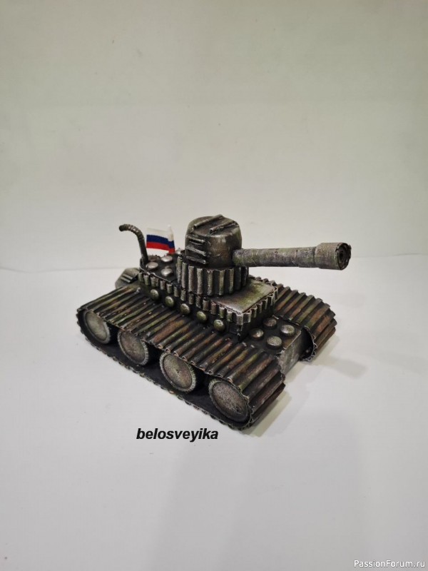 Поделка танк их картона. Мой МК