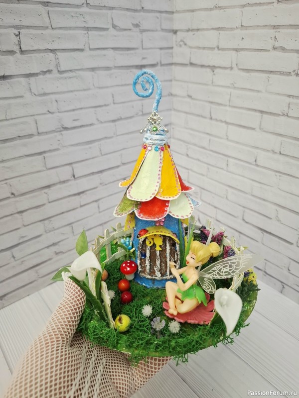 Домики для феи из картона Мой МК
