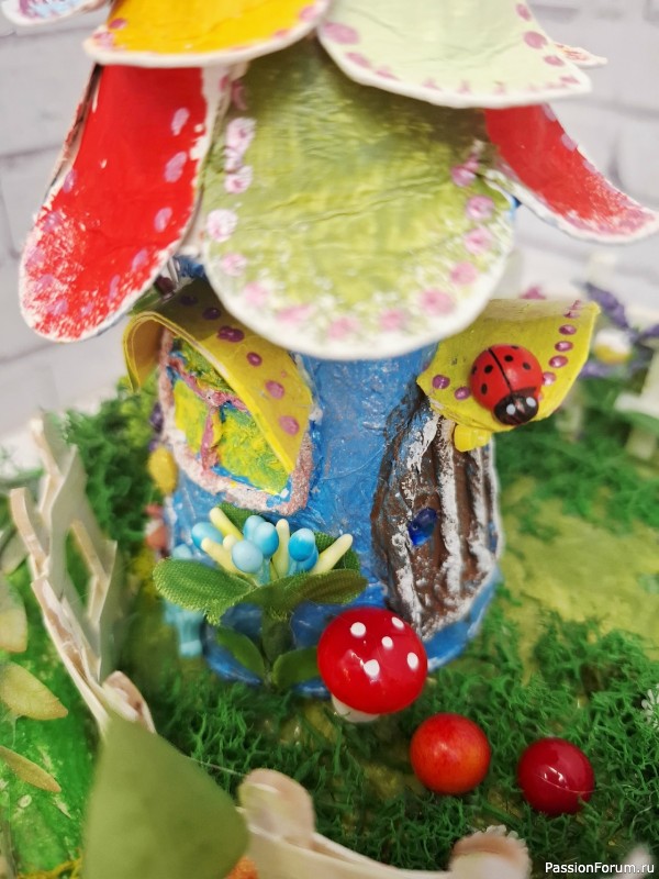 Домики для феи из картона Мой МК