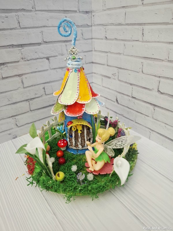 Домики для феи из картона Мой МК