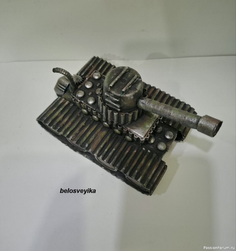 Поделка танк их картона. Мой МК