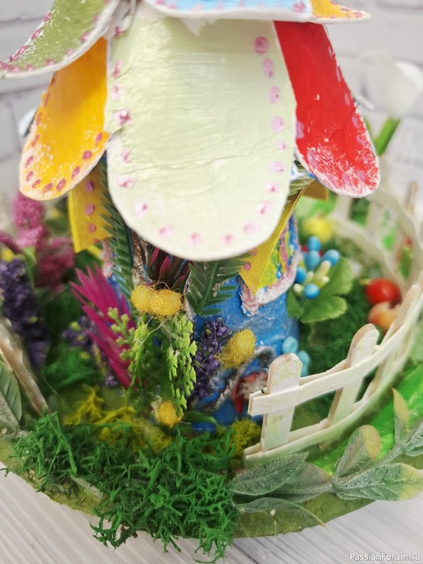 Домики для феи из картона Мой МК