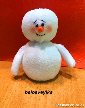 Снеговик без выкройки. МК