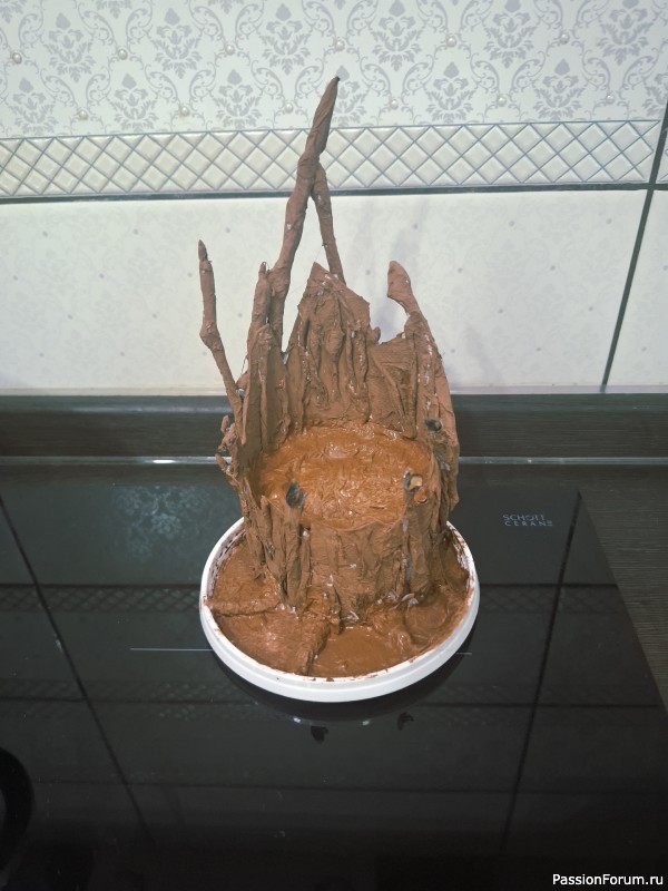 Поделка Гнездо на пеньке