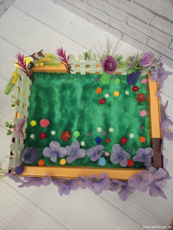 Домики для феи из картона Мой МК