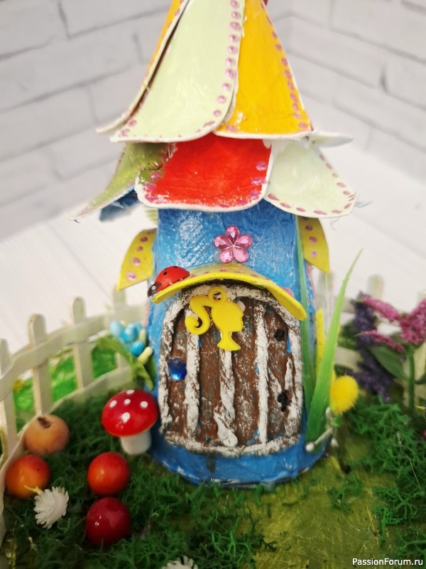 Домики для феи из картона Мой МК