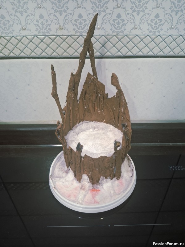 Поделка Гнездо на пеньке