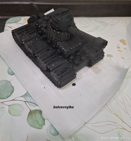 Поделка танк их картона. Мой МК