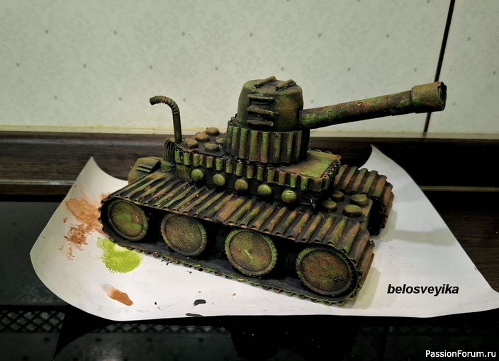 Поделка танк их картона. Мой МК