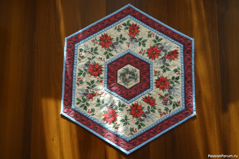 Салфетка из бордюрной ткани