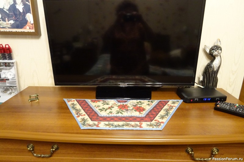 Салфетка из бордюрной ткани