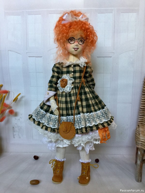 Текстильная интерьерная кукла, рост 43 см