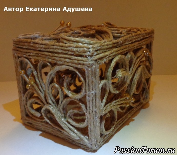 Шкатулки из джута