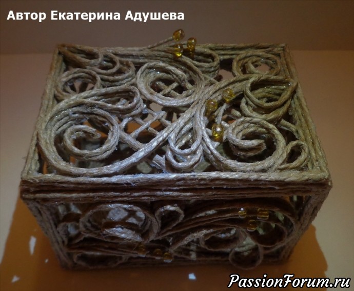 Шкатулки из джута