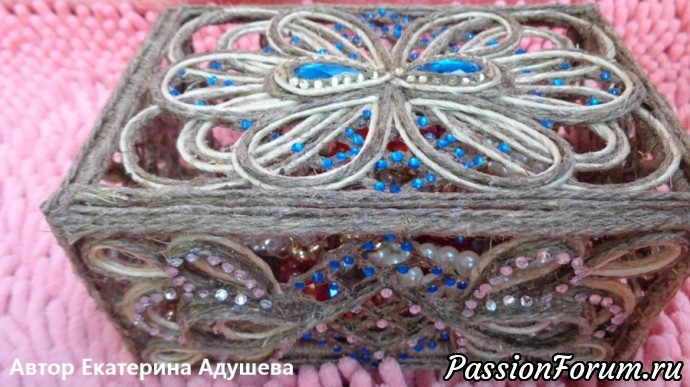 Шкатулки из джута