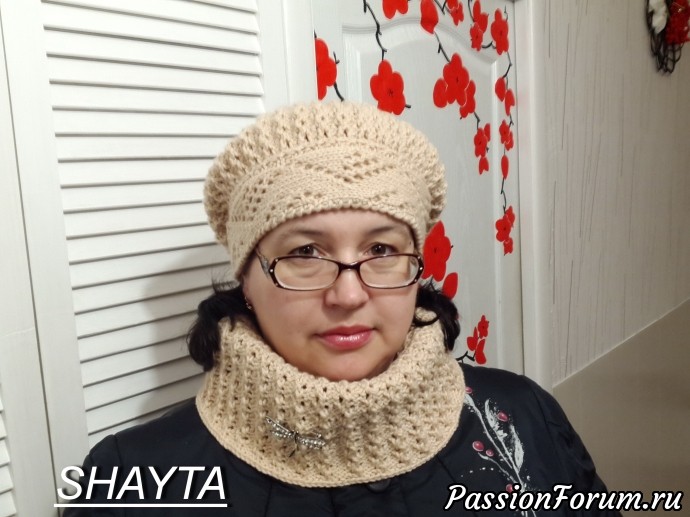 Берет и снуд от Shayta. Авторская работа.