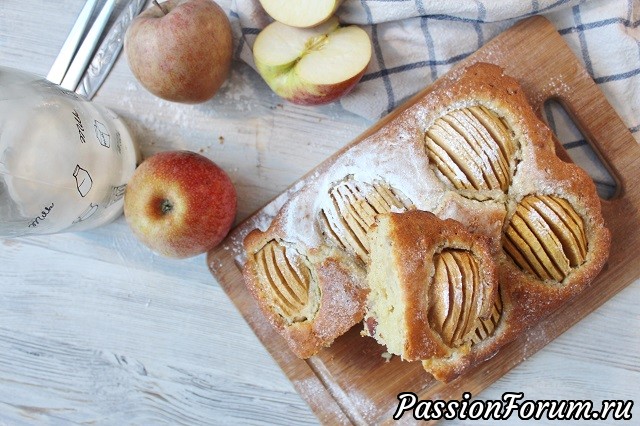 Немецкий яблочный пирог типа шарлотка
