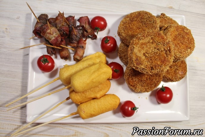 3 вкусных закуски для большой компании.
