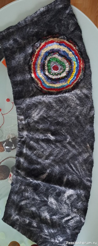 Валяная юбка с запахом