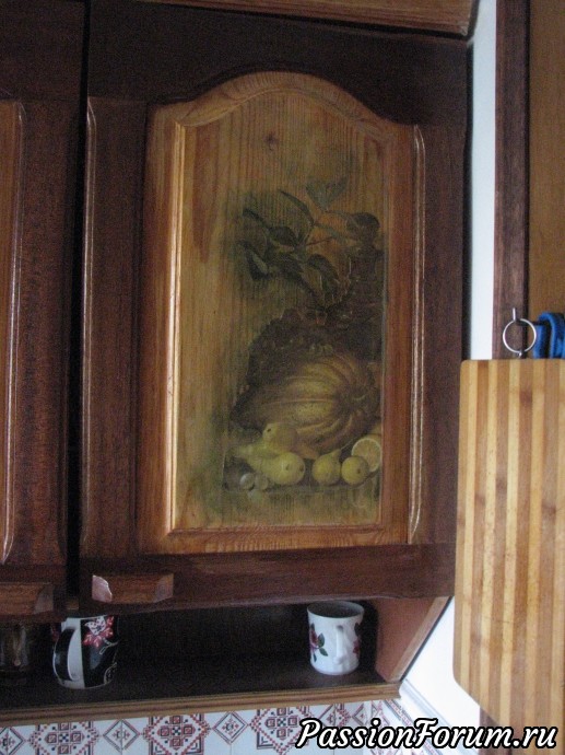 Декупаж буфета Декупаж буфета