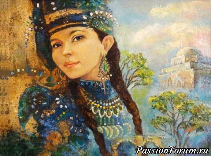 Шаль "Сююмбике - Царица Казанская" Шаль "Сююмбике - Царица Казанская"