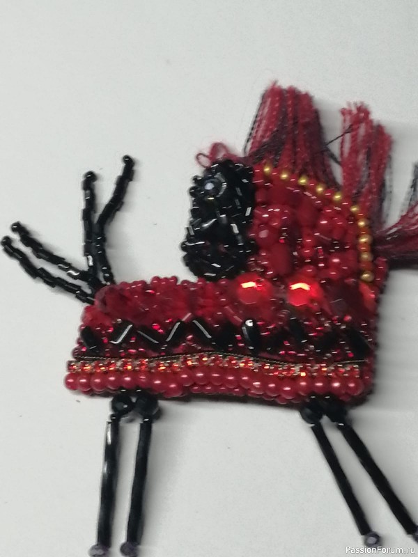 брошь мезенская лошадь