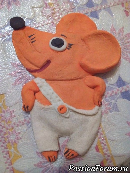 Ёлочная игрушка мышонок Тишка