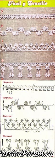 Крючок. Идеи, орнаменты из интернета.