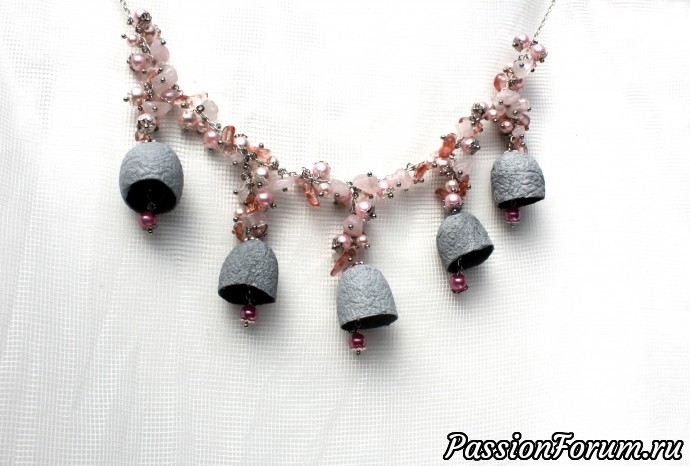 Ожерелье "Mademoiselle" с натуральными камнями