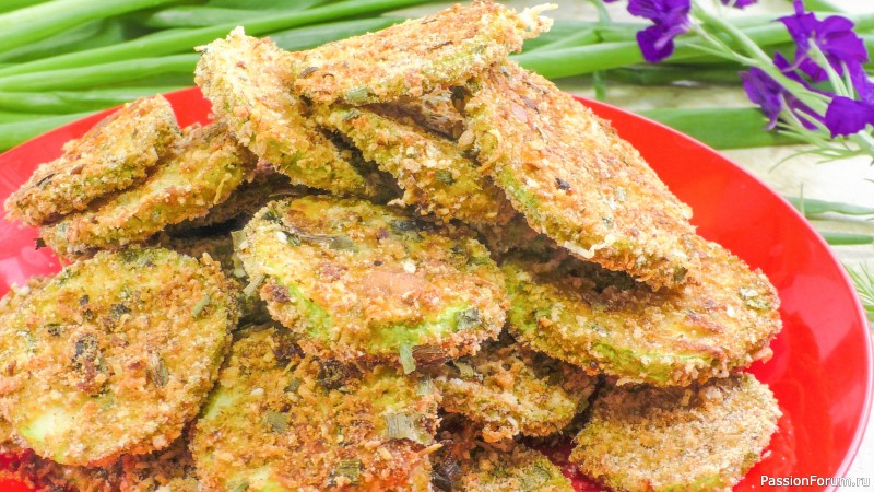 Хрустящие кабачки с сыром в духовке