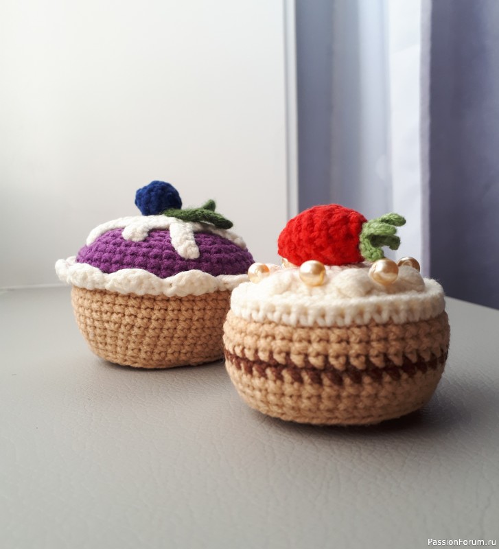 Пирожинки вязаные крючком