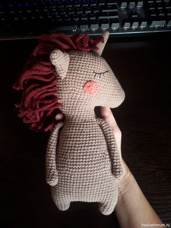 Единорог крючком