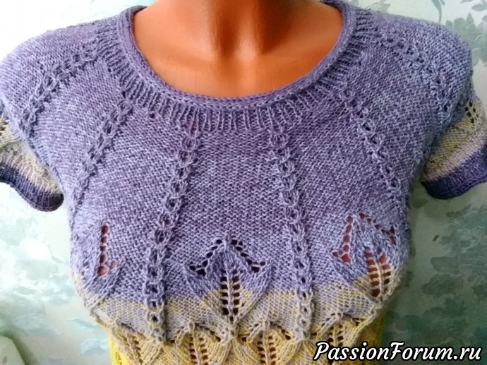 Летняя кофточка размер 46-50 из пряжи YarnArt FLAoWERS 4 Летняя кофточка размер 46-50 из пряжи YarnArt FLAoWERS 4