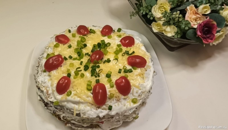 Чудесный рецепт кабачкового торта: лучшая закуска!