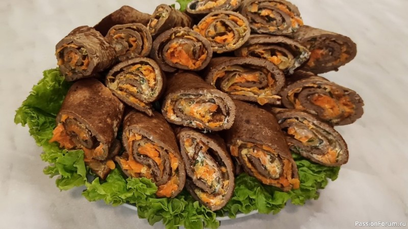 Праздничная закуска .Печеночные рулетики.