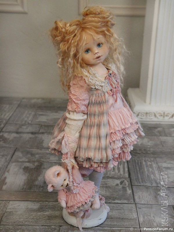 Симпатичные текстильные куклы